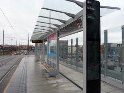 Looking along platforn 1 for trams to Grand Central - New Street Station