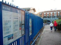 Looking towards the platforms
