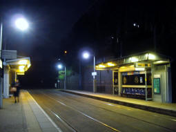 The platforms from the one for trams to Wolverhampton