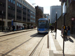 The platforms from by the one for trams to Wolverhampton