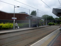 Platform 2 for trams to Wolverhampton from platform 1